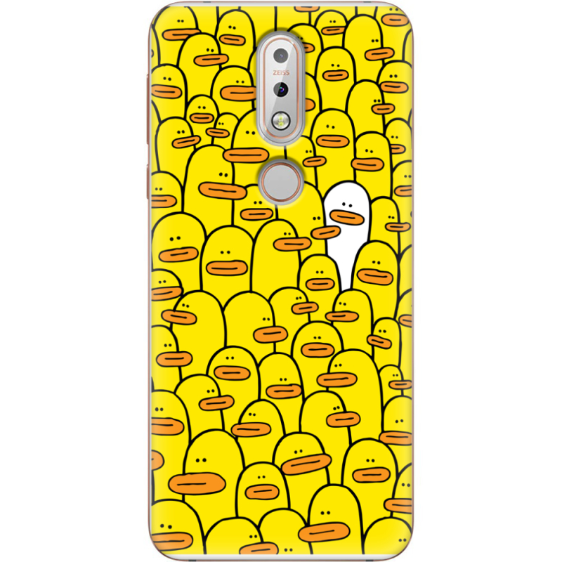 Чехол Uprint Nokia 7.1 Yellow Ducklings