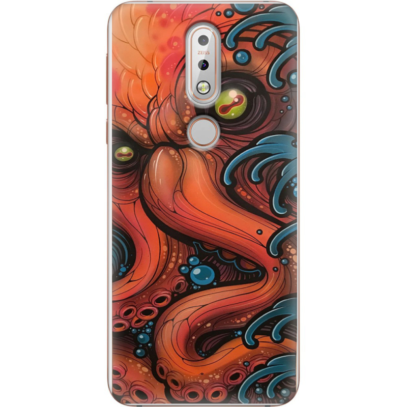 Чехол Uprint Nokia 7.1 Octopus