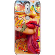 Чехол Uprint Nokia 7.1 Yellow Girl Pop Art