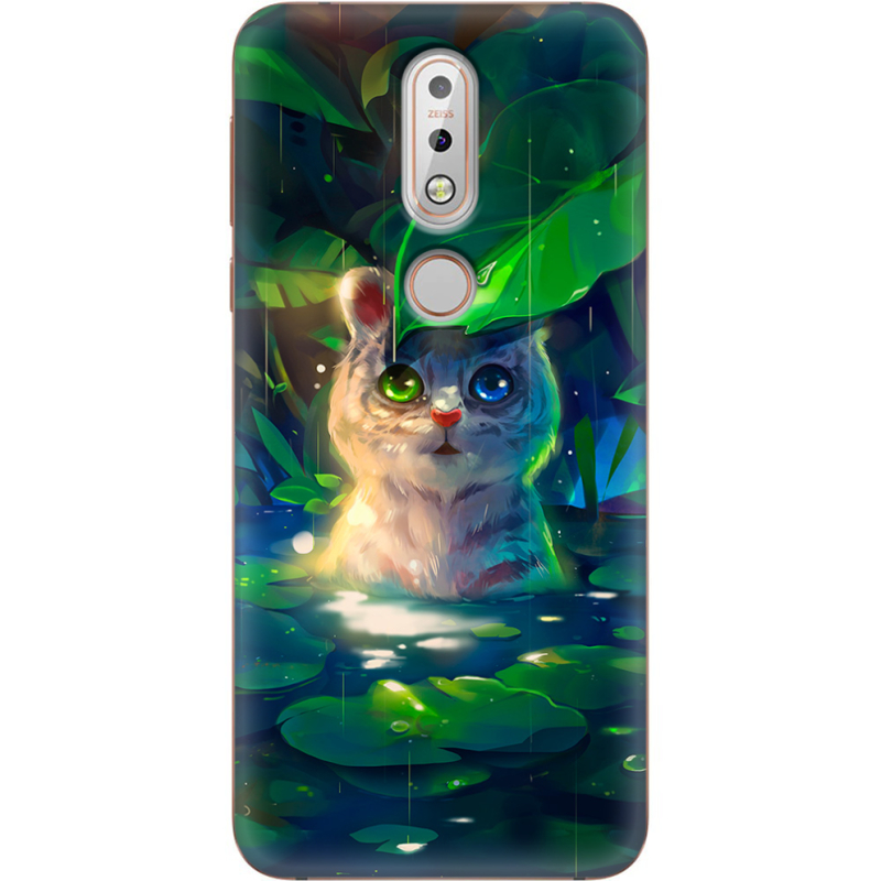 Чехол Uprint Nokia 7.1 White Tiger Cub