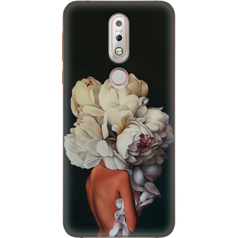 Чехол Uprint Nokia 7.1 Exquisite White Flowers