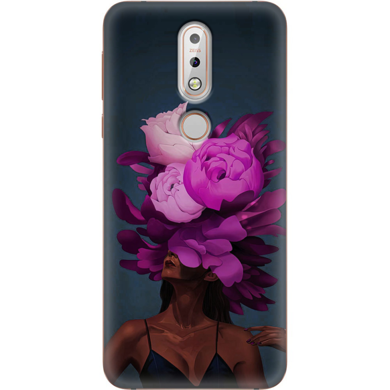 Чехол Uprint Nokia 7.1 Exquisite Purple Flowers