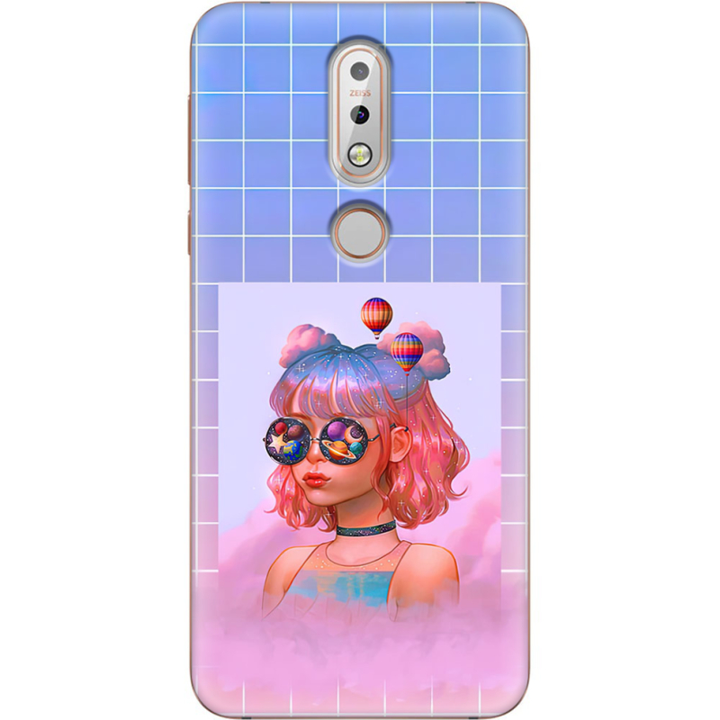 Чехол Uprint Nokia 7.1 Girl in the Clouds