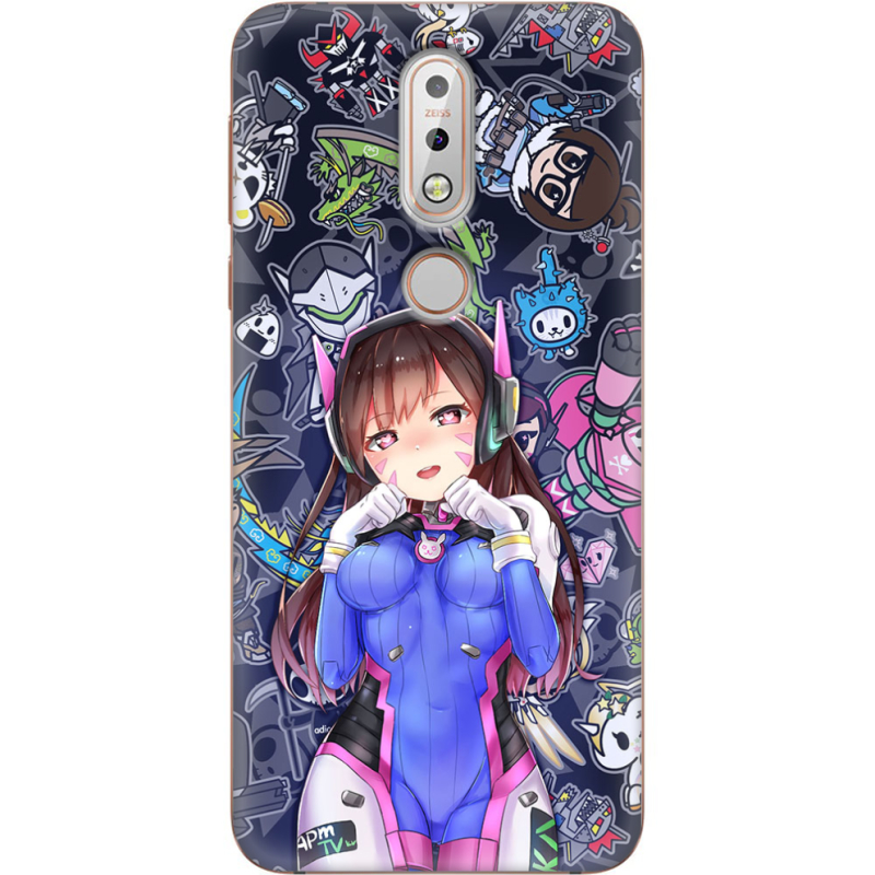 Чехол Uprint Nokia 7.1 Overwatch D.VA