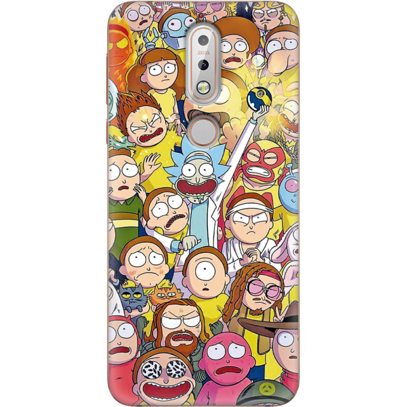 Чехол Uprint Nokia 7.1 Rick and Morty