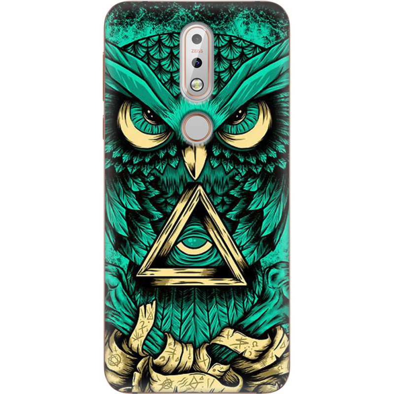 Чехол Uprint Nokia 7.1 Masonic Owl