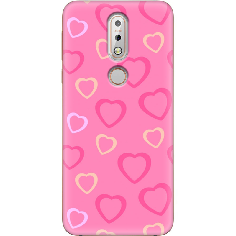 Чехол Uprint Nokia 7.1 Sugar Hearts