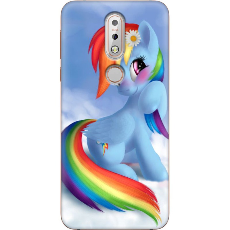 Чехол Uprint Nokia 7.1 My Little Pony Rainbow Dash