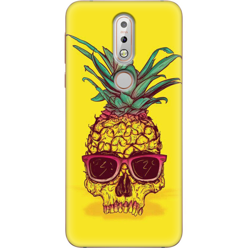 Чехол Uprint Nokia 7.1 Pineapple Skull