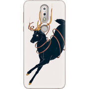 Чехол Uprint Nokia 7.1 Black Deer