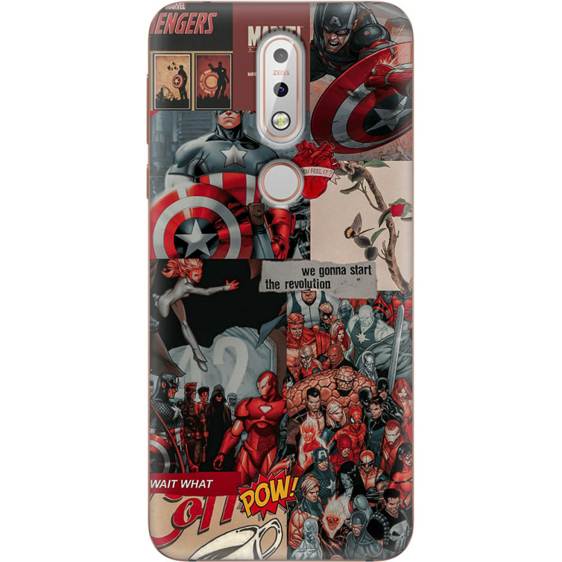 Чехол Uprint Nokia 7.1 Marvel Avengers