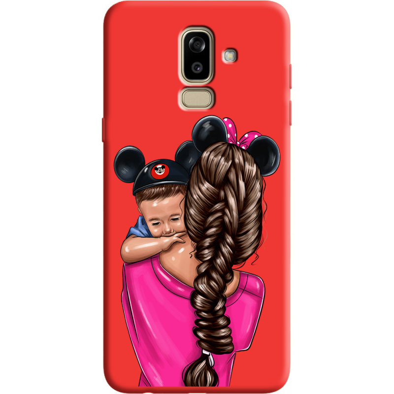 Красный чехол Uprint Samsung J810 Galaxy J8 2018 Mouse Mommy