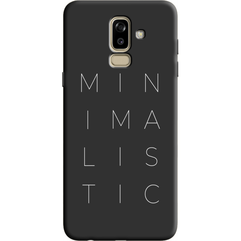 Черный чехол Uprint Samsung J810 Galaxy J8 2018 Minimalistic