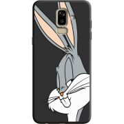 Черный чехол Uprint Samsung J810 Galaxy J8 2018 Lucky Rabbit