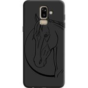 Черный чехол Uprint Samsung J810 Galaxy J8 2018 Horse