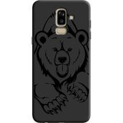Черный чехол Uprint Samsung J810 Galaxy J8 2018 Grizzly Bear