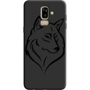 Черный чехол Uprint Samsung J810 Galaxy J8 2018 Wolf