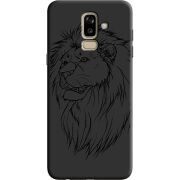 Черный чехол Uprint Samsung J810 Galaxy J8 2018 Lion