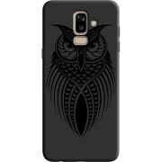 Черный чехол Uprint Samsung J810 Galaxy J8 2018 Owl