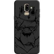 Черный чехол Uprint Samsung J810 Galaxy J8 2018 Bear King