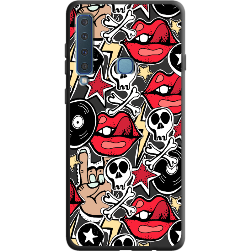 Черный чехол Uprint Samsung A920 Galaxy A9 2018 Rock Graffiti