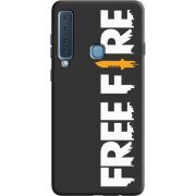 Черный чехол Uprint Samsung A920 Galaxy A9 2018 Free Fire White Logo
