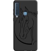 Черный чехол Uprint Samsung A920 Galaxy A9 2018 Horse
