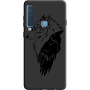Черный чехол Uprint Samsung A920 Galaxy A9 2018 Wolf and Raven