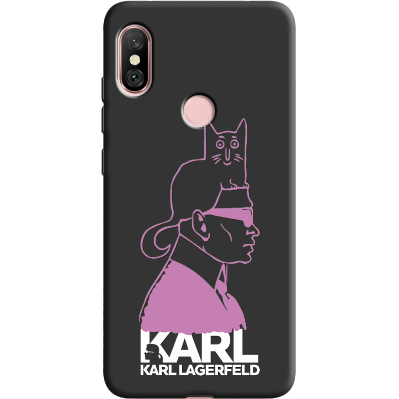 Черный чехол Uprint Xiaomi Redmi Note 6 Pro Pink Karl