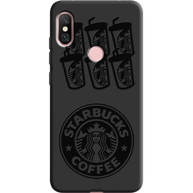 Черный чехол Uprint Xiaomi Redmi Note 6 Pro Black Coffee