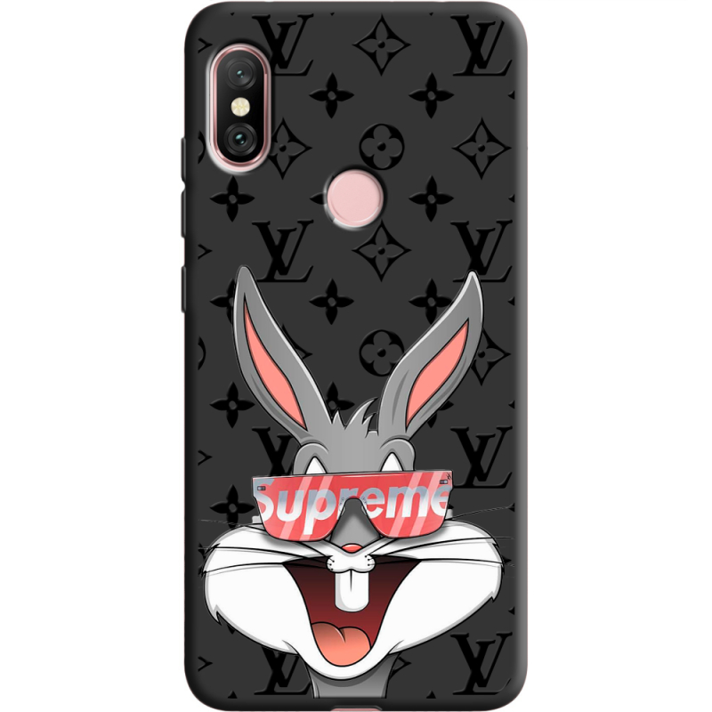 Черный чехол Uprint Xiaomi Redmi Note 6 Pro looney bunny