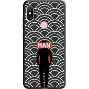 Черный чехол Uprint Xiaomi Redmi Note 6 Pro Man Pattern