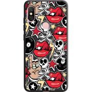 Черный чехол Uprint Xiaomi Redmi Note 6 Pro Rock Graffiti