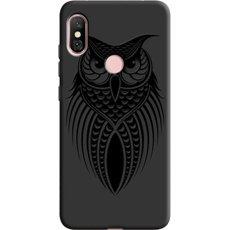 Черный чехол Uprint Xiaomi Redmi Note 6 Pro Owl