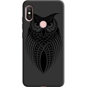 Черный чехол Uprint Xiaomi Redmi Note 6 Pro Owl