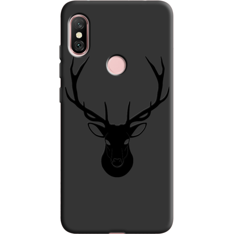 Черный чехол Uprint Xiaomi Redmi Note 6 Pro Deer