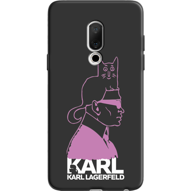 Черный чехол Uprint Meizu 15 Pink Karl