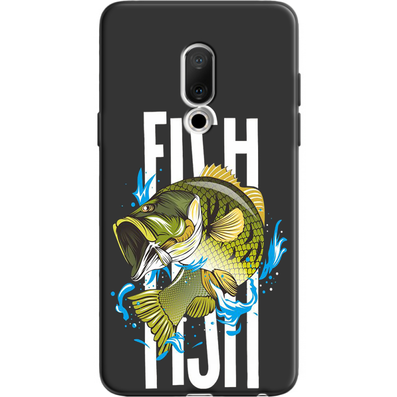 Черный чехол Uprint Meizu 15 Fish