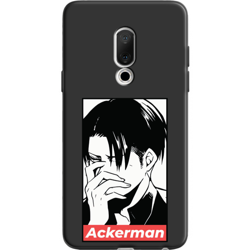 Черный чехол Uprint Meizu 15 Attack On Titan - Ackerman