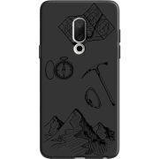 Черный чехол Uprint Meizu 15 Mountains