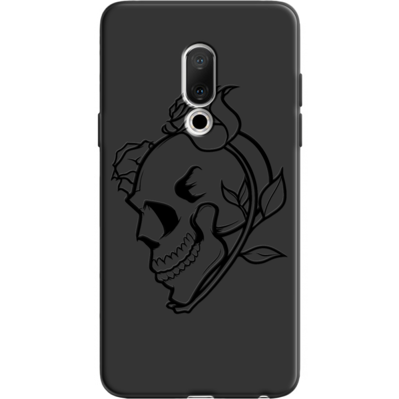 Черный чехол Uprint Meizu 15 Skull and Roses