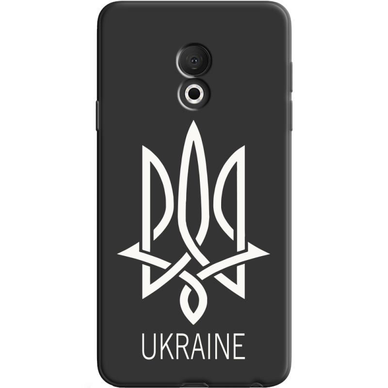 Черный чехол Uprint Meizu M15 (15 Lite) Тризуб монограмма ukraine