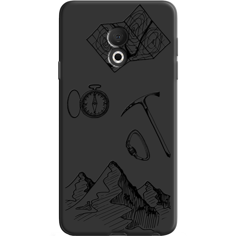 Черный чехол Uprint Meizu M15 (15 Lite) Mountains