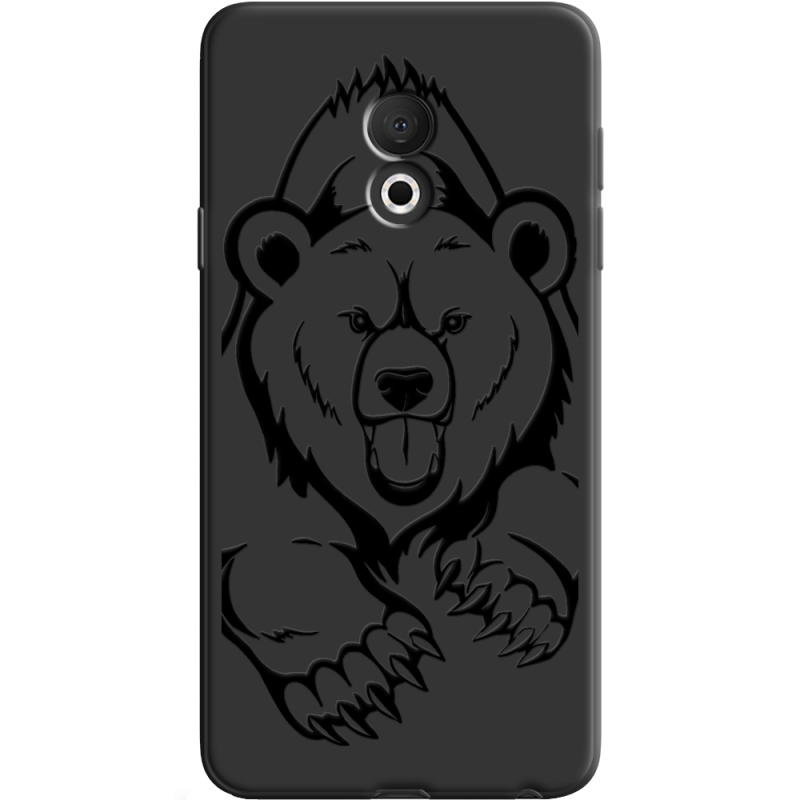 Черный чехол Uprint Meizu M15 (15 Lite) Grizzly Bear
