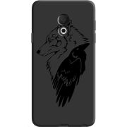 Черный чехол Uprint Meizu M15 (15 Lite) Wolf and Raven