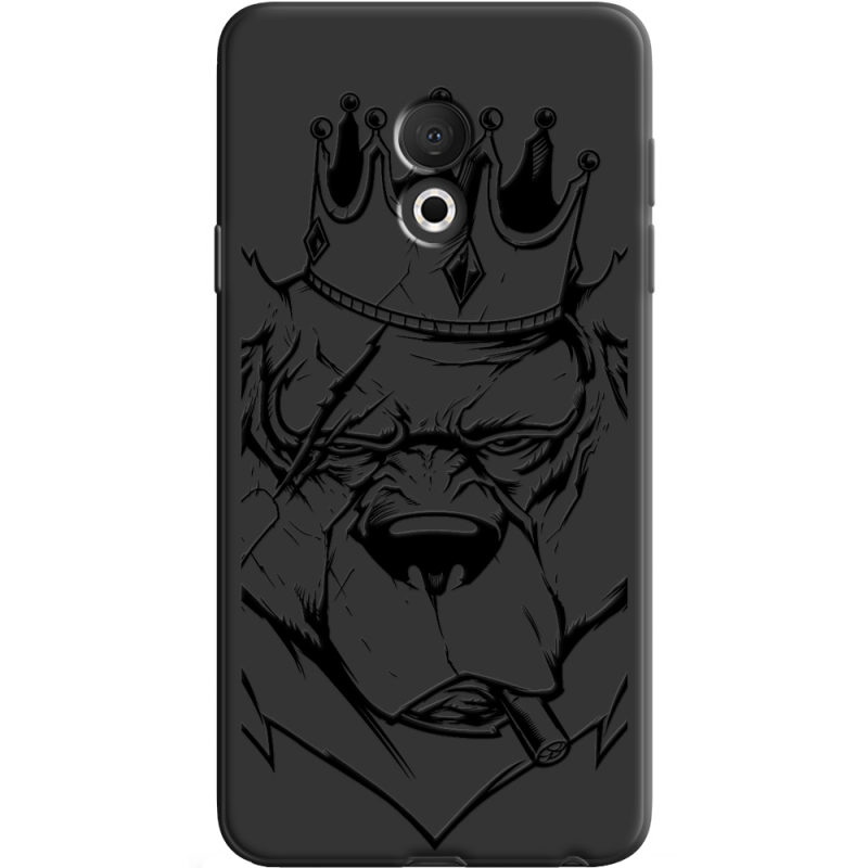 Черный чехол Uprint Meizu M15 (15 Lite) Bear King