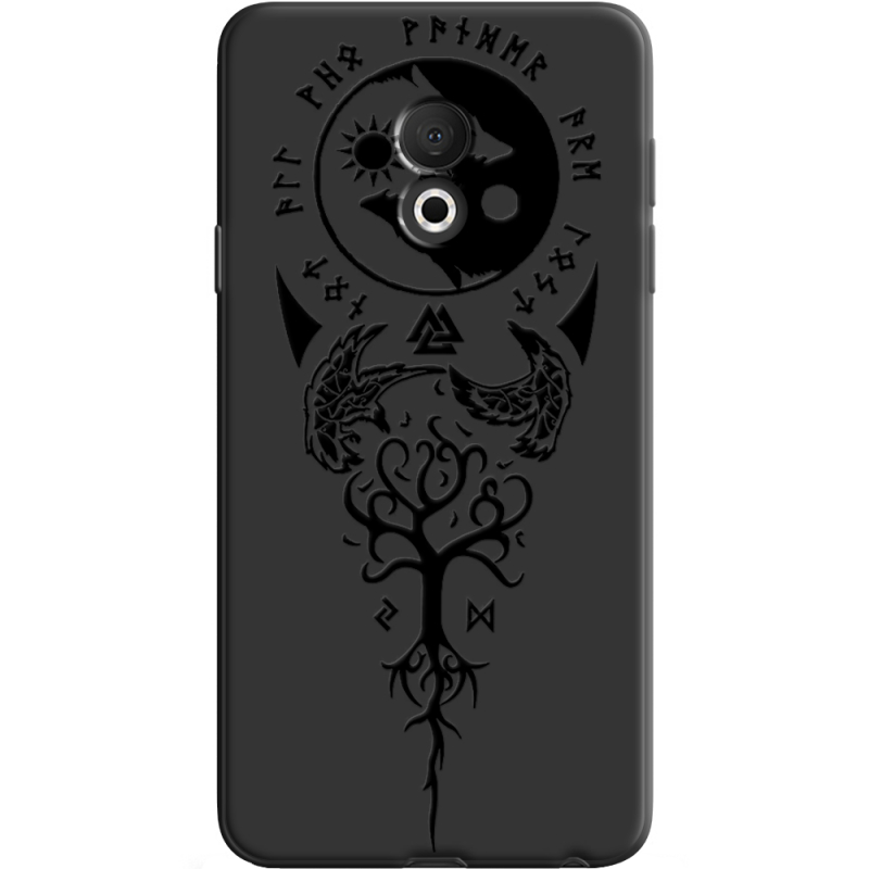 Черный чехол Uprint Meizu M15 (15 Lite) Hugin and Munin