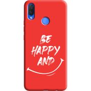 Красный чехол Uprint Huawei P Smart Plus be happy and