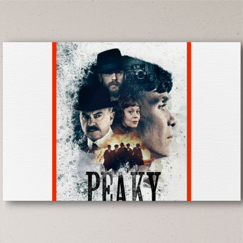 Печать на холсте 60 на 40 сантиметров Peaky Blinders Poster