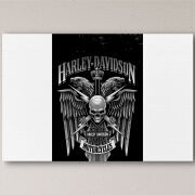 Печать на холсте 60 на 40 сантиметров Harley Davidson